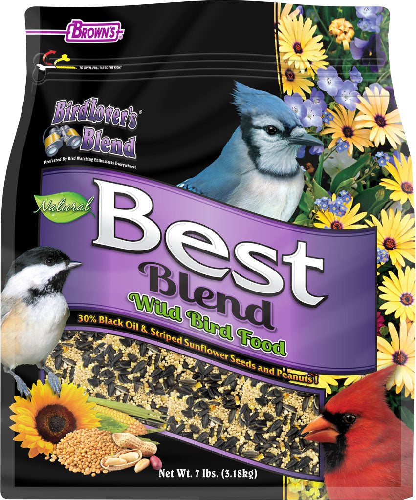 Brown's Bird Lover's Blend Best Blend, 7 lb - Wild Bird Seed Mix-General