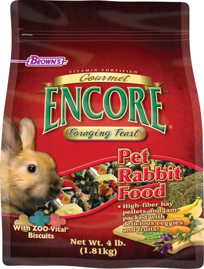 Brown's Encore Gourmet Pet Rabbit Food, 4 lb