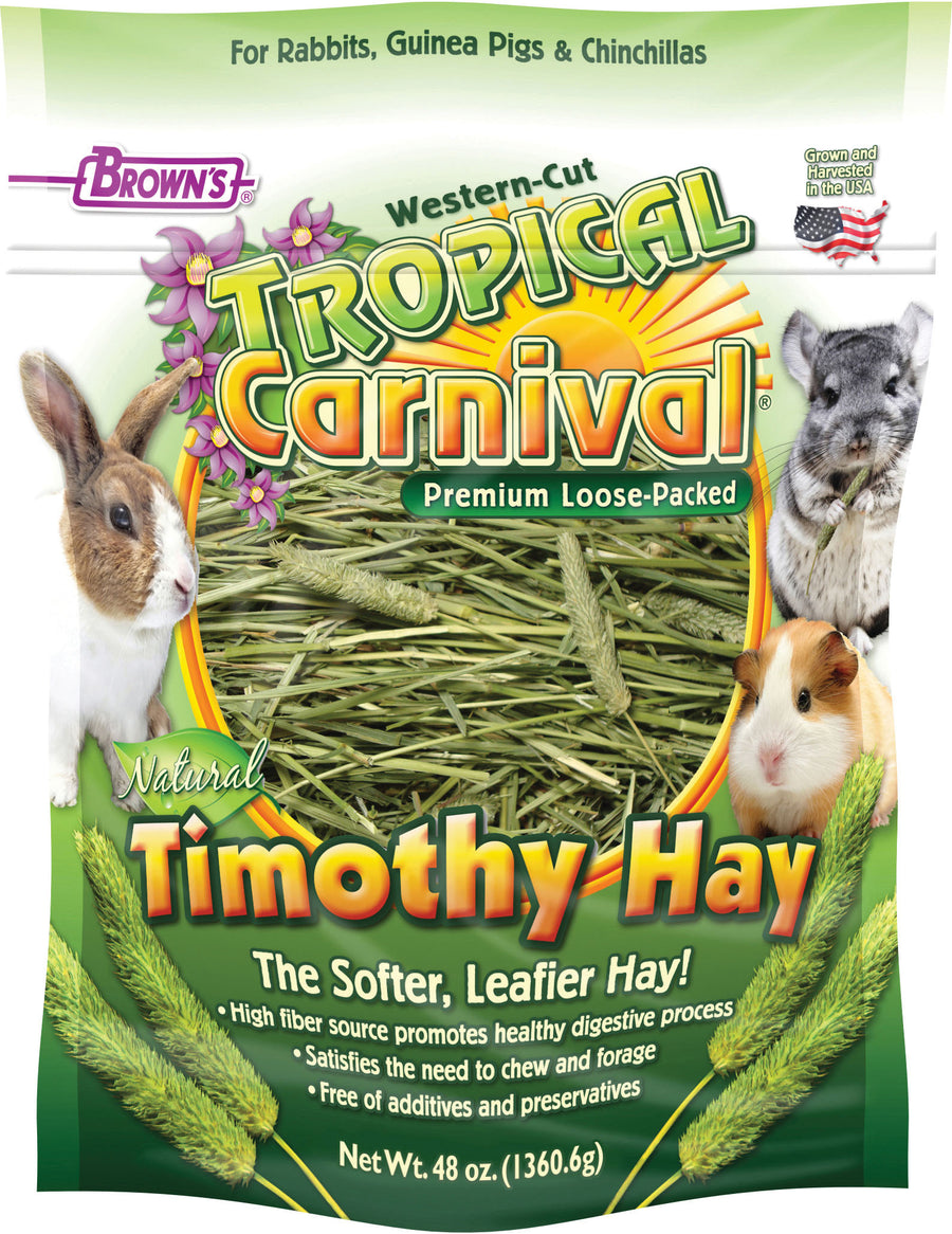 Brown's Tropical Carnival Natural Timothy Hay, 48 oz