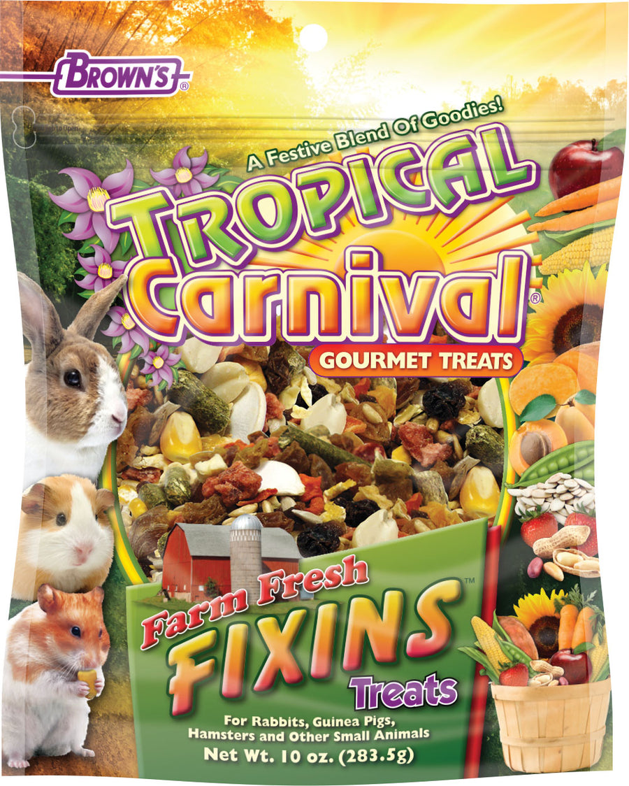 Brown's Tropical Carnival Farm Fresh Fixins Small Animal, 10 oz - Edibles