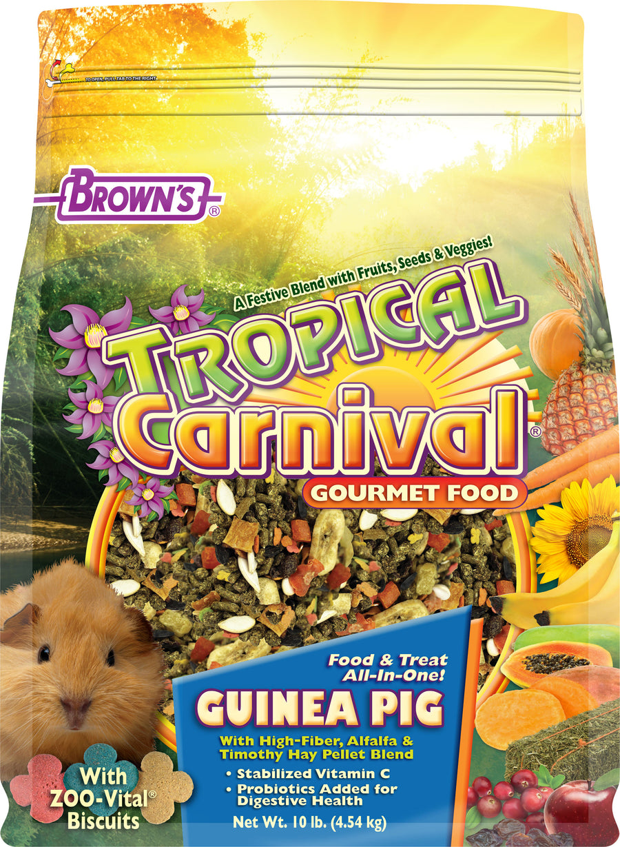 Brown's Tropical Carnival Gourmet Guinea Pig Food, 10 lb