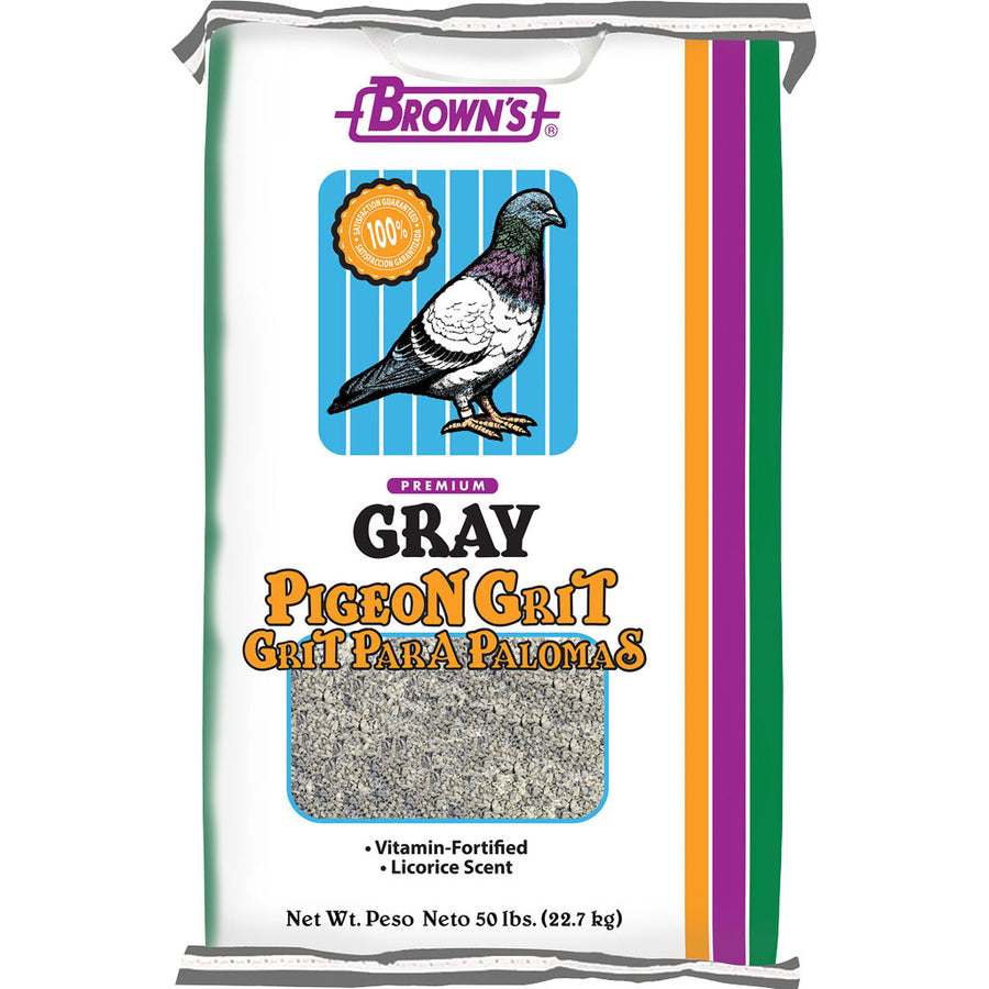 Brown's National Pigeon Grit, Gray, 50 lb - Pigeon'