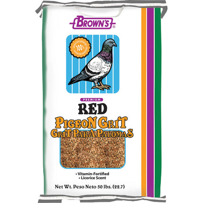 Brown's National Pigeon Grit, Red, 50 lb - Pigeon'