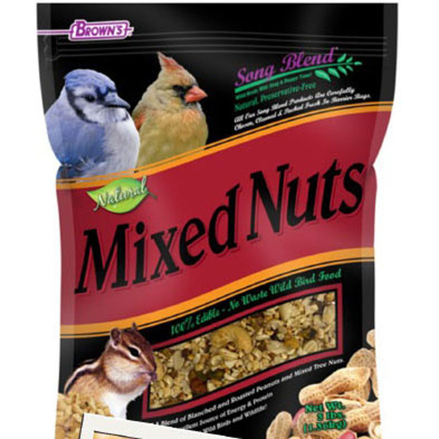 Brown's Song Blend Mixed Nuts, 3 lb - Squirrel/Wildlife Food