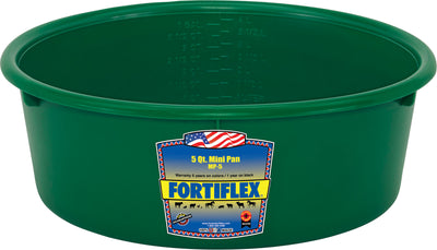 Fortiflex Mini Pan Feeder, Green, 5 qt - Salt Holders & Pans