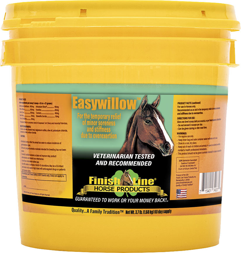 Finish Line Easywillow Equine Supplement, 3.7 lb-60 Day - Pain/Inflammation