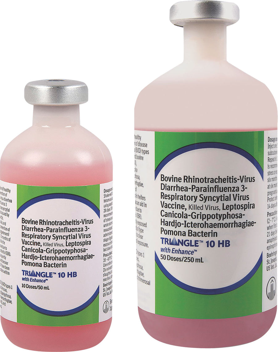 Boehringer Ingelheim Triangle Hb 10, 50 ml-10 Dose - Killed ibr-bvd-p13-Brsv