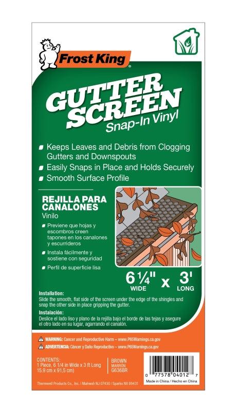 Frost King G636BR Gutter Screen