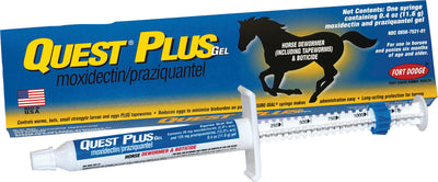 Zoetis Quest Plus Horse Dewormer Gel, .40 oz - Paste