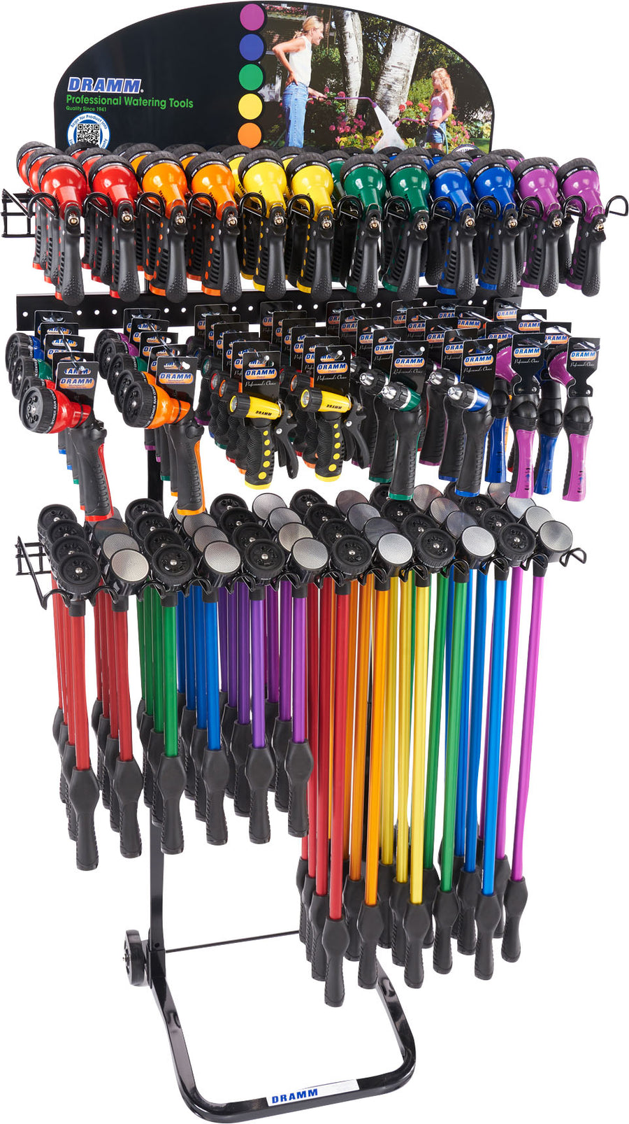 Dramm Nozzle & Wand Watering Display, Assorted - Nozzles