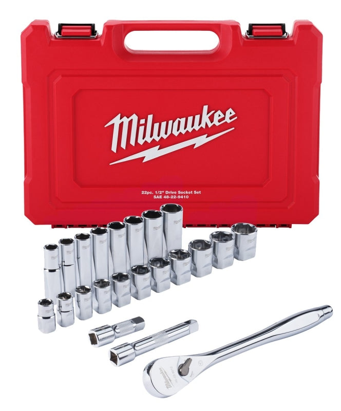 Milwaukee 48-22-9410 Ratchet and Socket Set