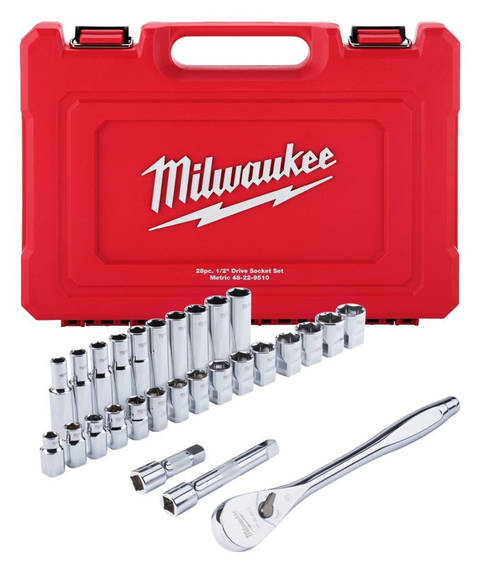 Milwaukee 48-22-9510 Ratchet and Socket Set