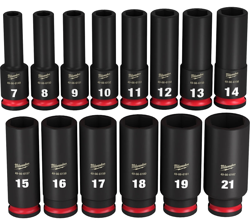 Milwaukee SHOCKWAVE Impact Duty 49-66-7008 Deep Socket Set