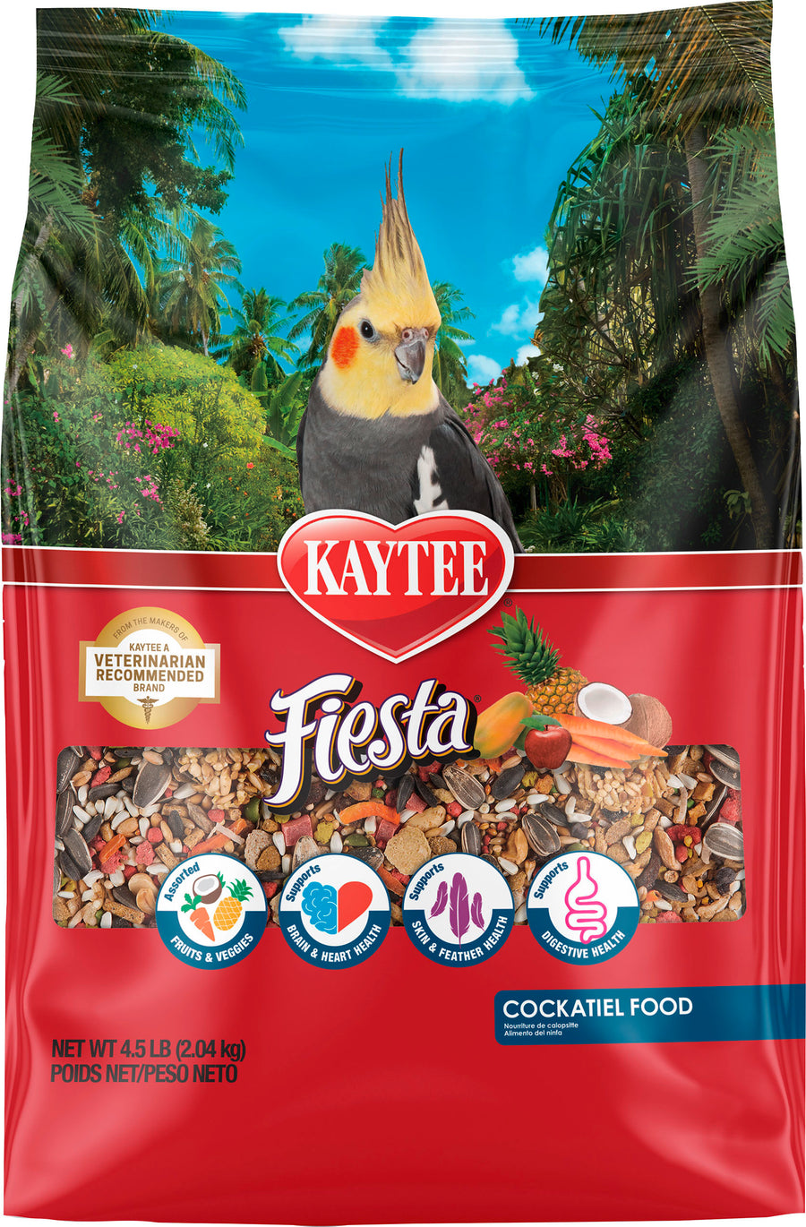 Kaytee Fiesta Cockatiel Food, 4.5 lb
