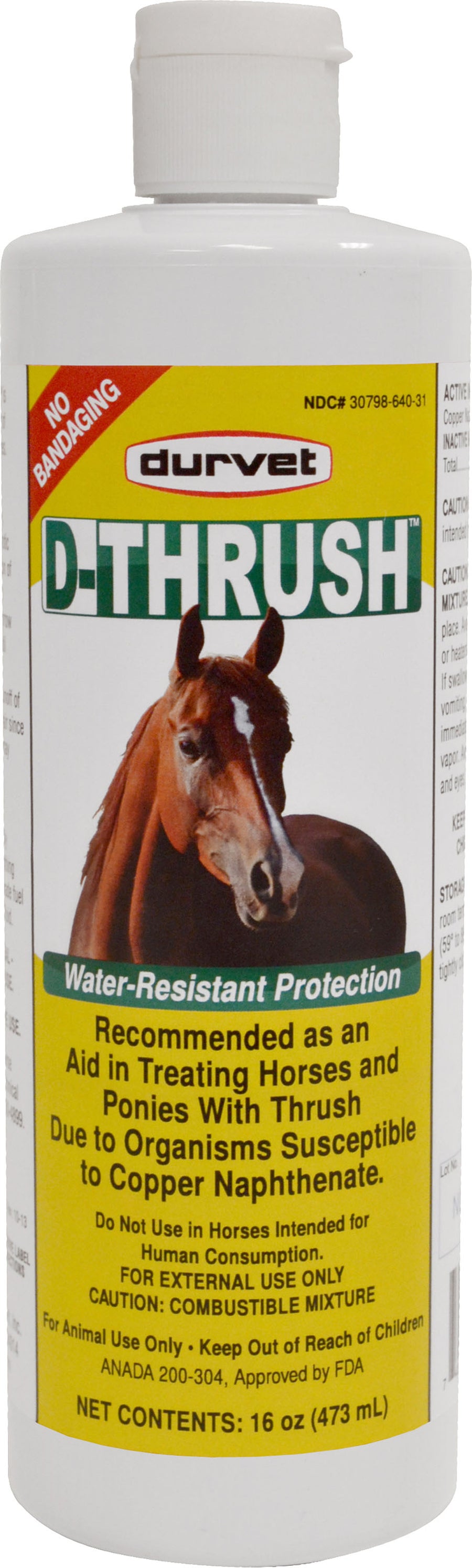 Durvet D-Thrush Hoof Treatment, 16 oz - Thrush Treatment