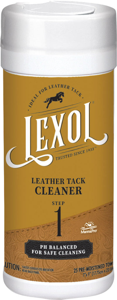 Lexol Leather Tack Cleaner Step 1 Wipes, 25 ct - Cleaning