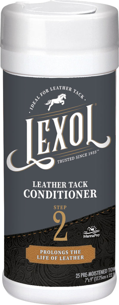 Lexol Leather Tack Conditioner Step 2 Wipes, 25 ct - Conditioning