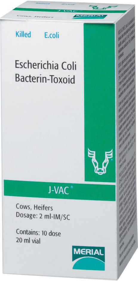 J-Vac Cattle Vaccine, 10 Dose - Killed Mastitis Prevention