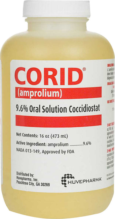 Corid 9.6% Oral Solution Coccidiostat for Calves, 16 oz - Liquid