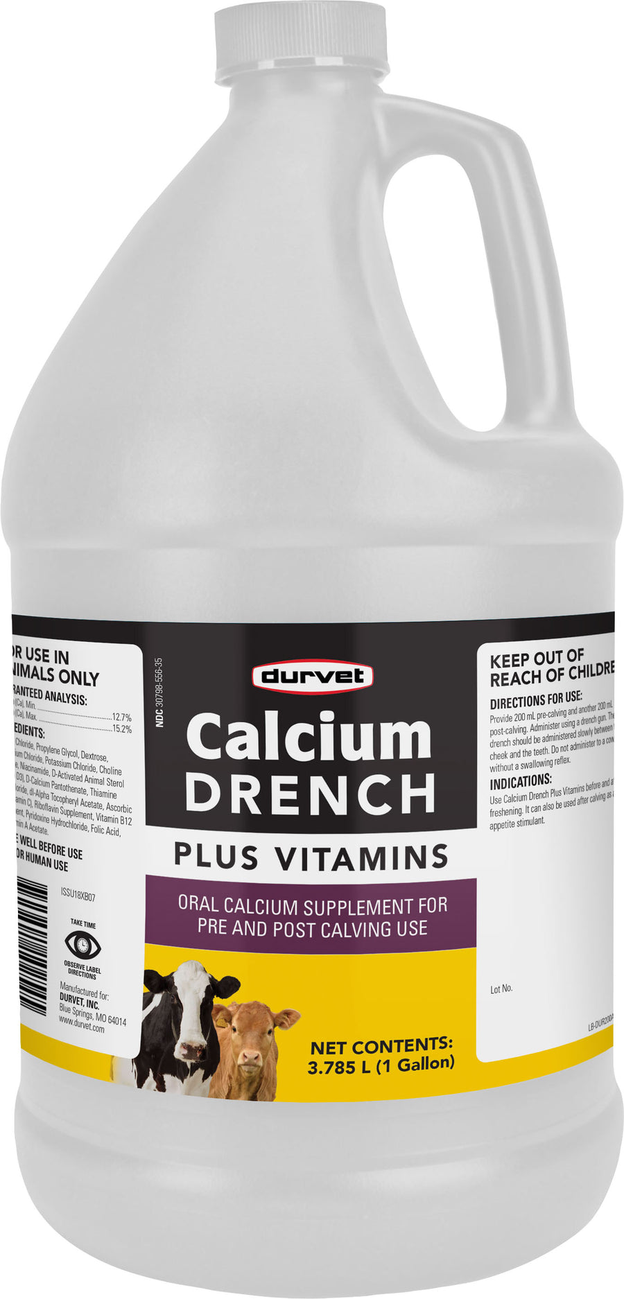 Durvet Calcium Drench Plus Vitamins, 1 gal - Nutrition Liquid