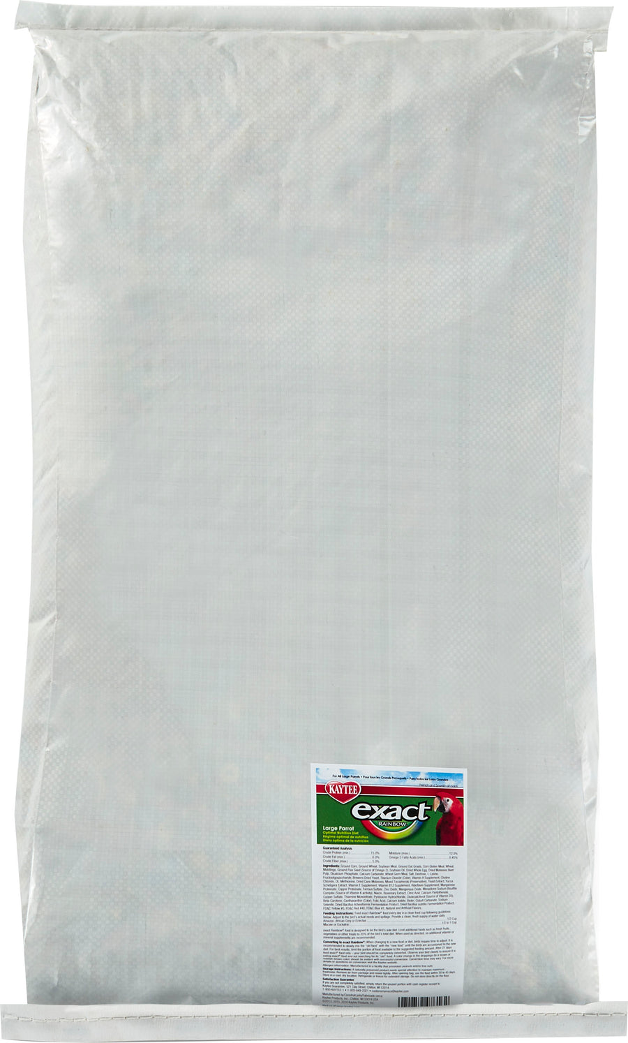 Kaytee Exact Rainbow Large Parrot Food, 20 lb