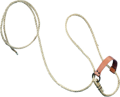 Beiler's Halter W/Lead and Leather Nose Strap, Tan, Cattle - Halters