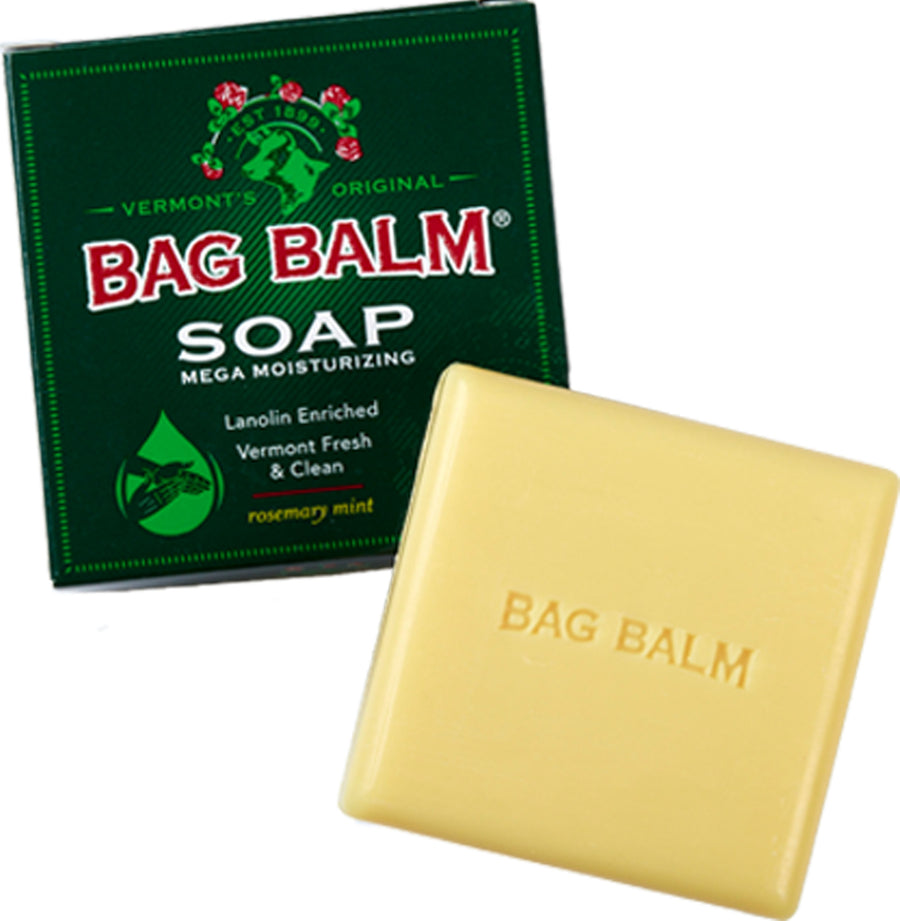 Bag Balm Soap Mega Moisturizing, Rosemary Mint, 3.9 oz - Hand/Body Wash and Lotion