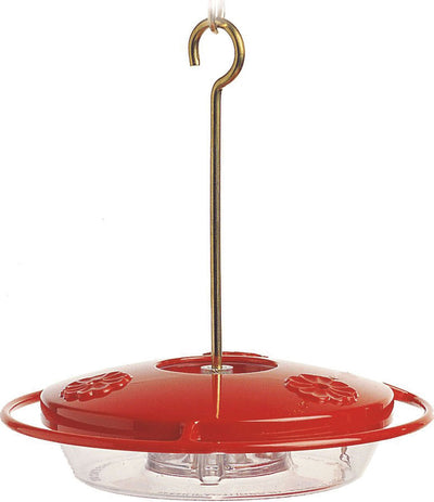 Hummzinger Mini Classic Hummingbird Feeder, Red, 8 oz Cap - Hummingbird Feeders-Plastic