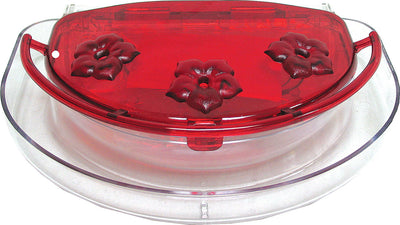 Aspects Jewel Box Window Hummingbird Feeder, Red, 8 oz Cap - Hummingbird Feeders-Plastic