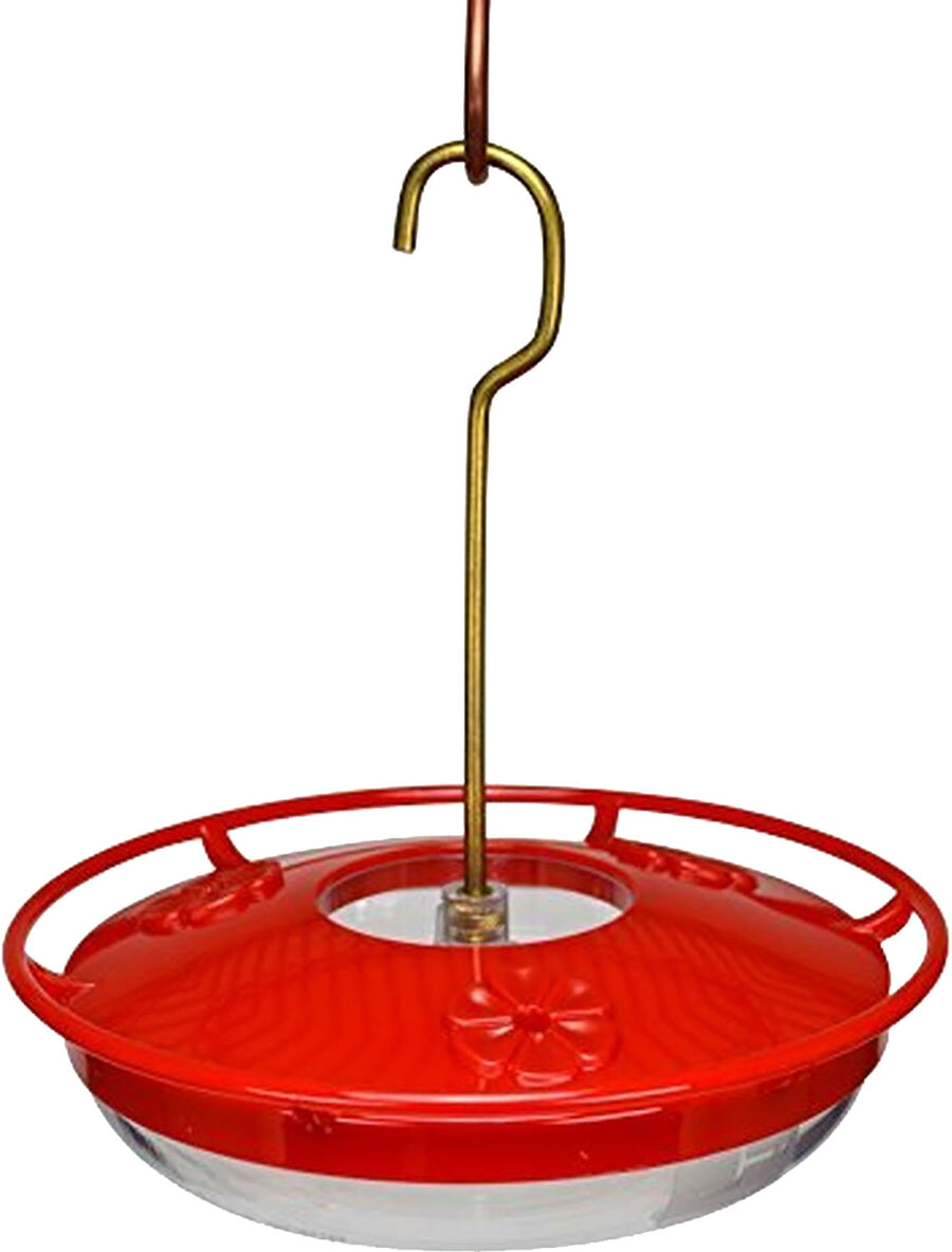 Hummzinger Highview Mini Hummingbird Feeder, Red/Clear, 8 oz Cap - Hummingbird Feeders-Plastic
