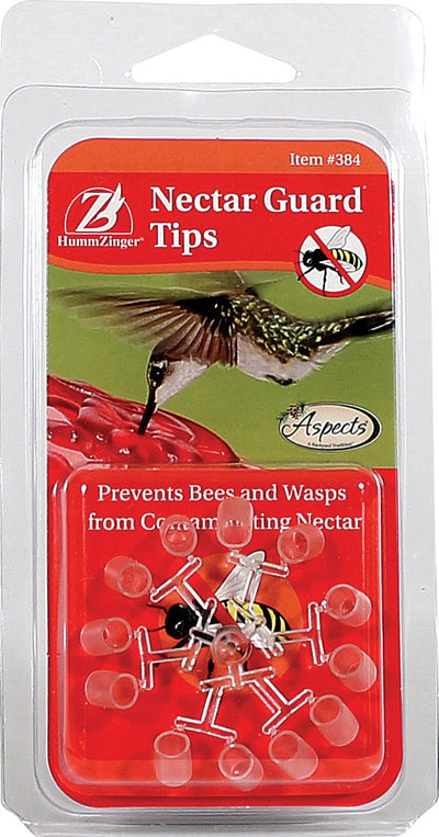 Hummzinger Nectar Guard Tips, Clear, 12 Tips - Hummingbird Accessories