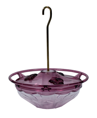 Hummzinger Blossom Hummingbird Feeder, Plum/Clear, 5 oz Cap - Hummingbird Feeders-Plastic