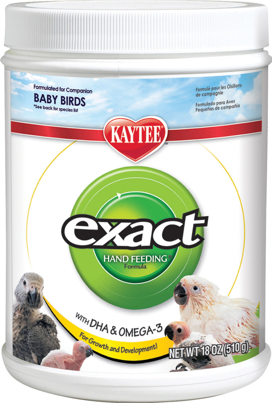 Kaytee Exact Hand Feeding Formula, Baby Bird, 18 oz
