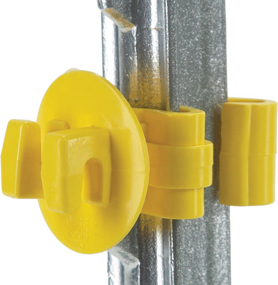 Dare Snug T-Post Insulator, Yellow, 25 pk - Rod and Post Insulators