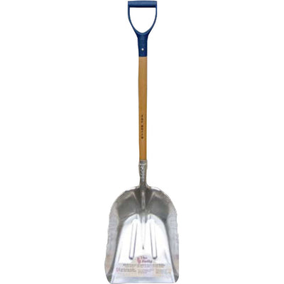 Bullgater Bull #14 Scoop Shovel W/Wearstrip D Handle, 36 in - Aluminum Scoop Shovels