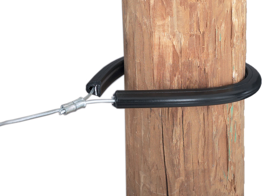 Dare Tubular Corner and End Post Insulator, Black, 10 pk - Insulator for Corner