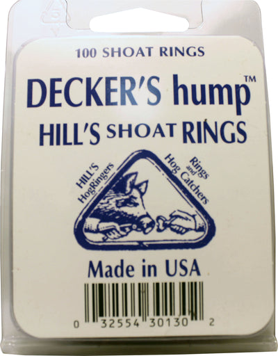 Decker Hump Hill's #2 Shoat Ring, Silver, 100 ct - Hog Rings