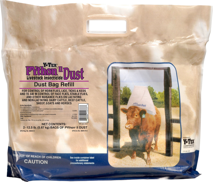 Python II Dust Bag Refill Insect Repellent, 12.5 lb - Insecticide Dust and Bags