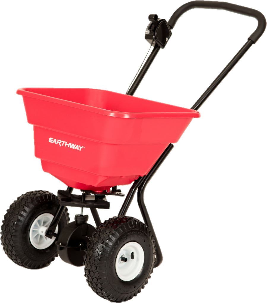 Earthway Estate Residential Broadcast Spreader, Red, 80 lb Hopper - Lawn and Seed Spreaders