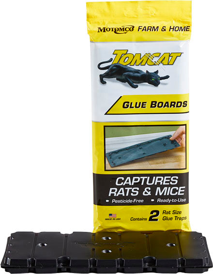 Tomcat Glue Board for Rat & Mouse Value Pack, Black, 2 pk - Glue Traps