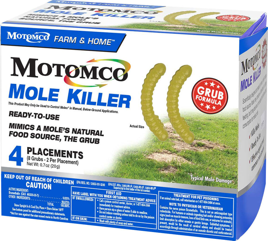 Motomco Mole Killer Grub Formula RTU, 4 pk - Killing Agents