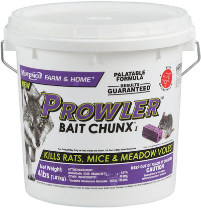 Prowler Bait Chunx Pail, 4 lb - Killing Agents