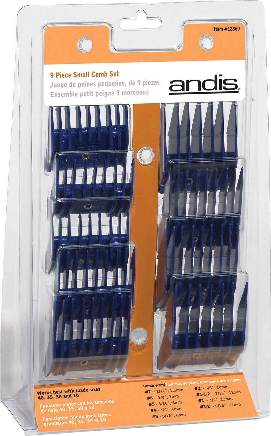 Andis Universal Combs Set, sm-9 pc - Parts & Accessories