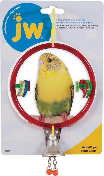Jw Activitoys Ring Clear Bird Toy - Plastic