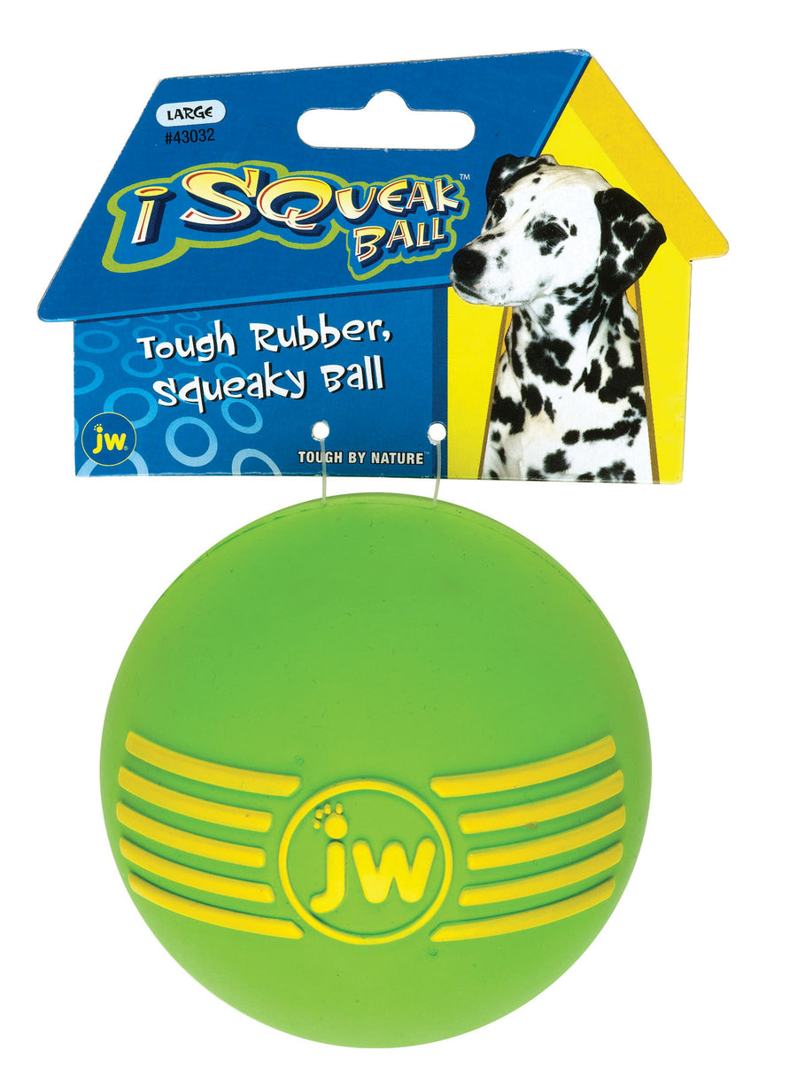 Jw Isqueak Ball, LG - Rubber