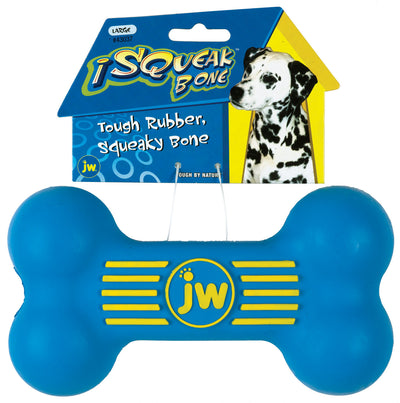 Jw Isqueak Bone, LG - Rubber