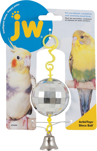 Jw Activitoys Disco Ball Bird Toy - Plastic