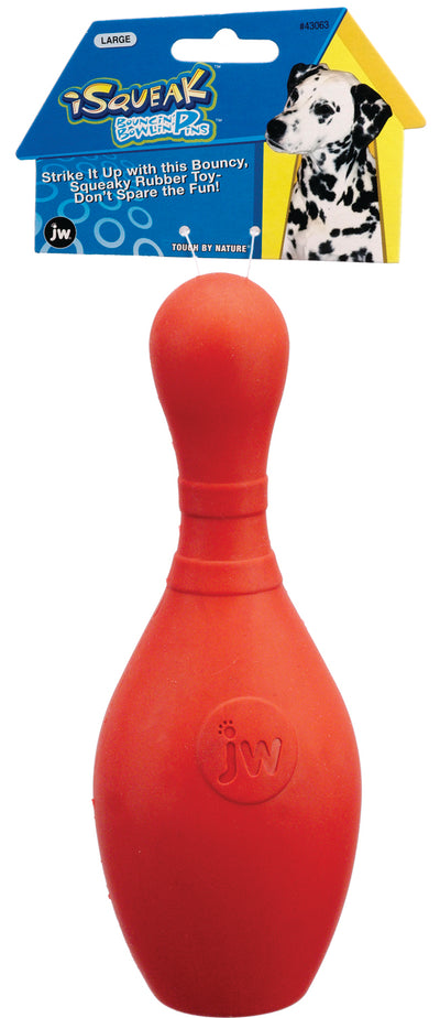 Jw Bouncin Bowlin Pin, LG - Rubber