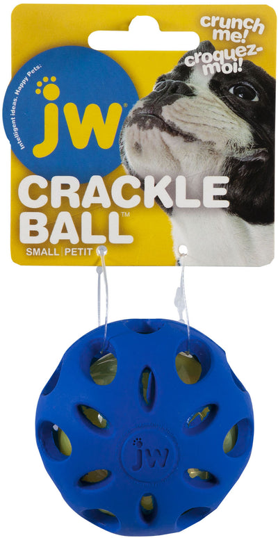 Jw Crackle Heads Ball, SM - Rubber