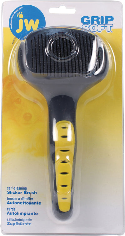 Jw Gripsoft Self Cleaning Slicker Brush, SM - Tools